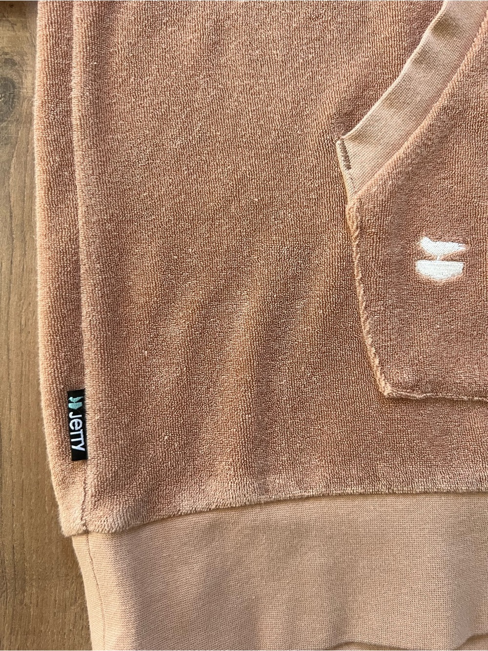 Jetty Men's Faded Burnt Orange Hooded Pullover - Picture 2 of 6